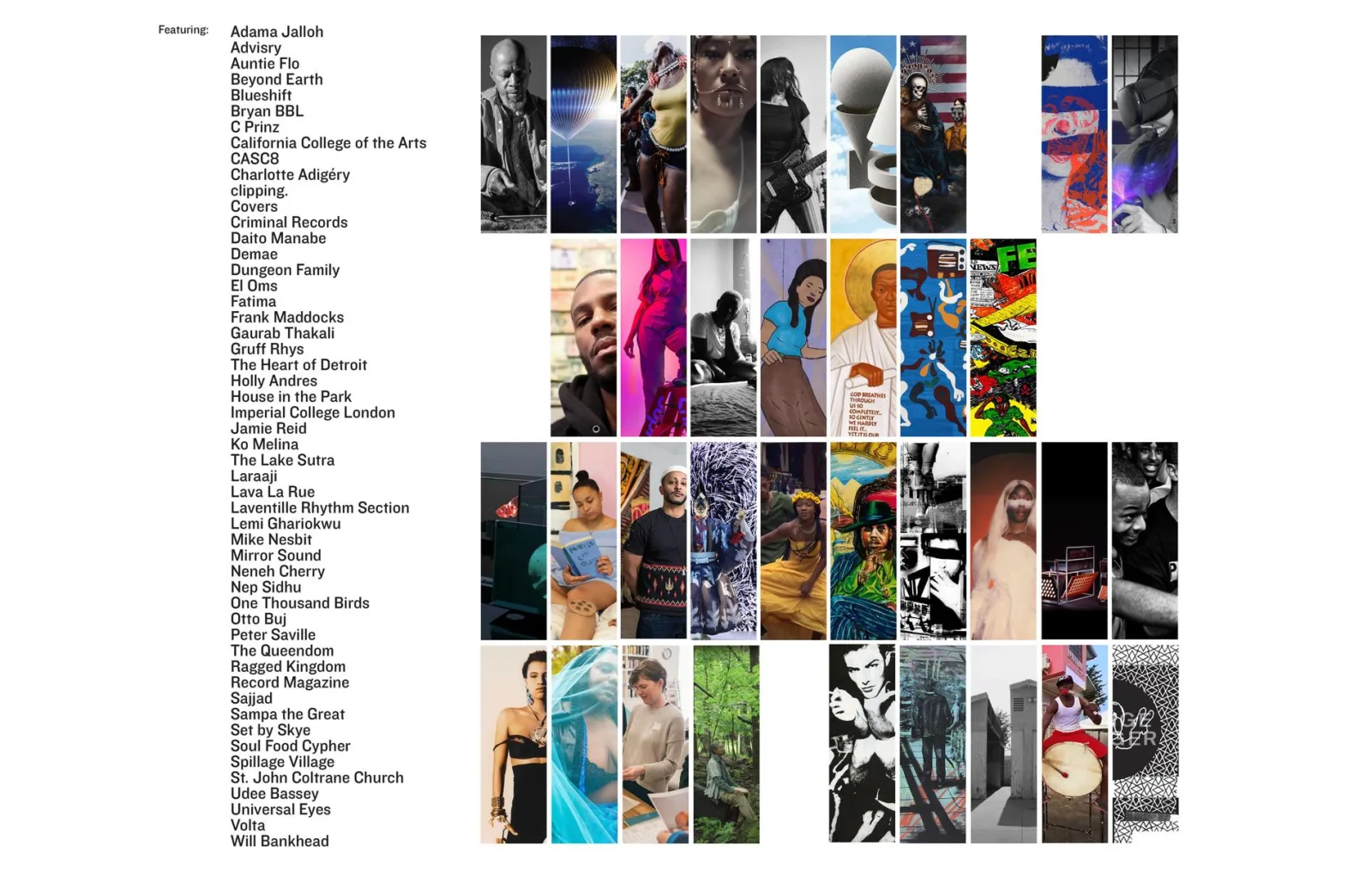 The Future Happened full list of featured artists